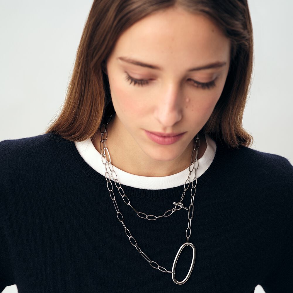 Sautoir CHAIN - Argenté - Colliers  | Agatha