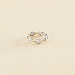 Bague fine ETREINTE - Argenté / Doré - Bagues  | Agatha