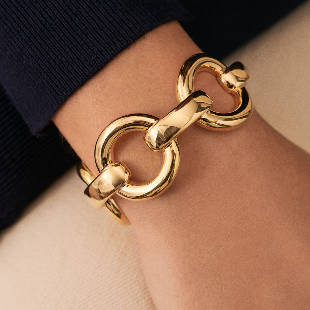 Manchette ICONIQUE - Doré - Bracelets fantaisie  | Agatha
