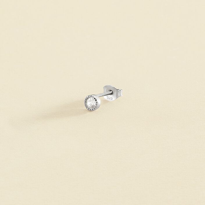 Piercing puce GRAINETTI - Cristal / Argenté - Piercings  | Agatha