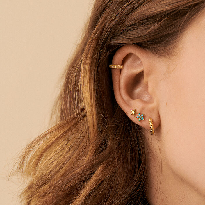 Piercing puce ESTREMAR - Doré - Piercings  | Agatha