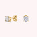 Boucles d'oreilles puces SOL - Cristal / Doré - Boucles d'oreilles puces  | Agatha