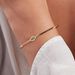 Jonc LUCKY EYE - Vert / Doré - Bracelets  | Agatha