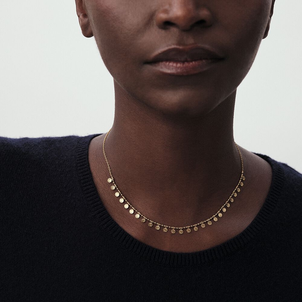 Collier ras du cou ARIEL - Cristal / Doré - Colliers fantaisie  | Agatha