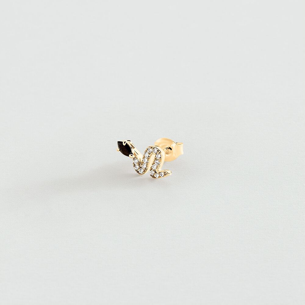 Piercing puce SNAKY - Doré / Gun - Piercings  | Agatha