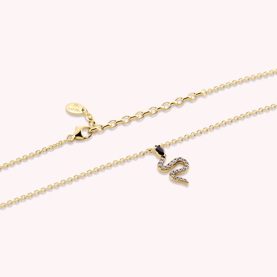 Collier ras du cou SNAKY - Cristal / Gun - Colliers  | Agatha