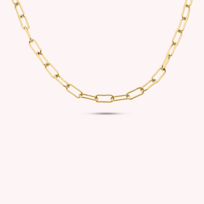 Collier mi-long ABBA - Orange / Doré - Colliers  | Agatha