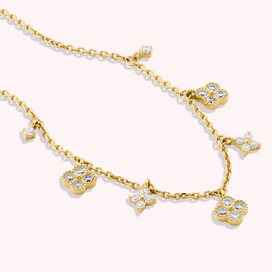 Collier ras du cou BELOVED - Cristal / Doré - Colliers  | Agatha