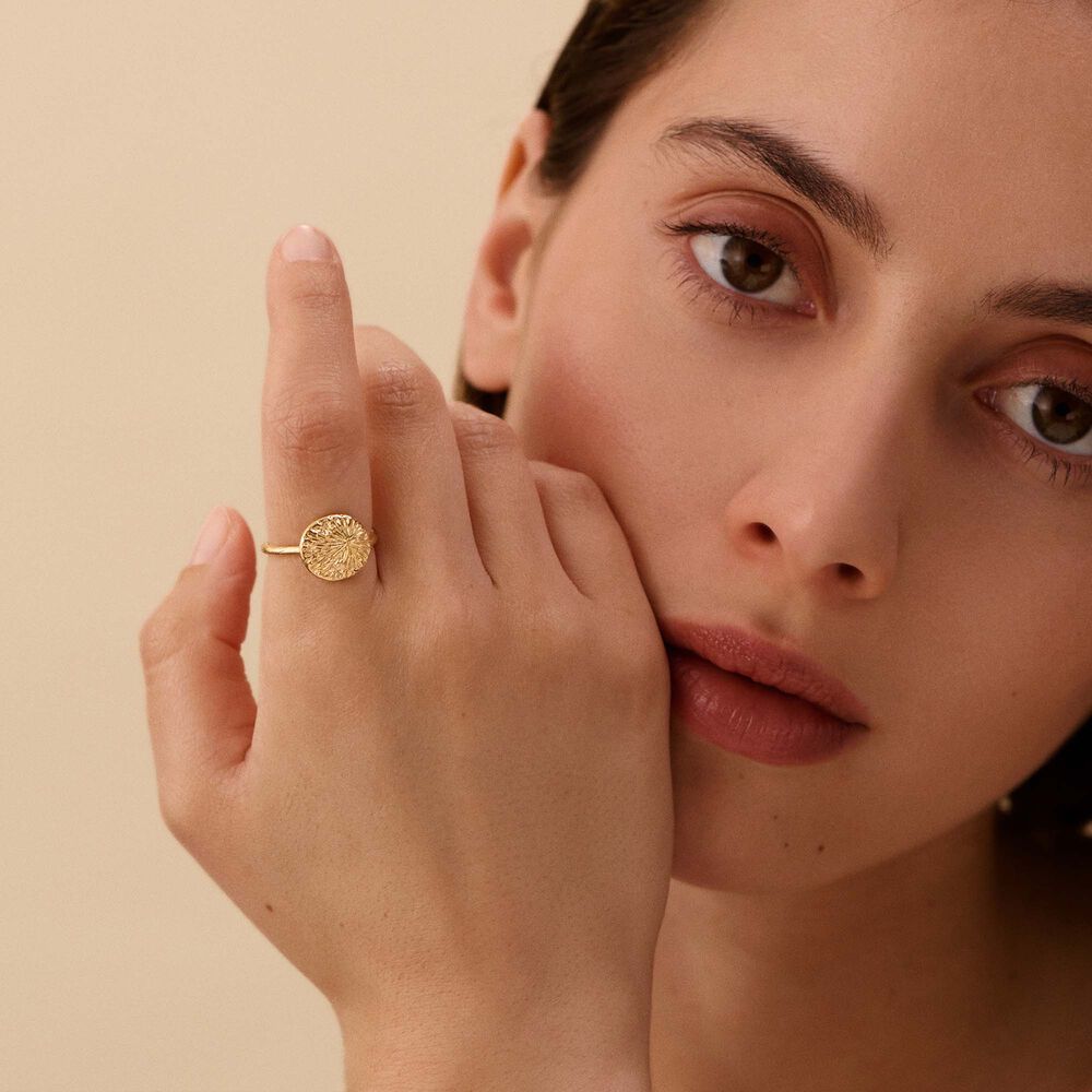 Bague ajustable ASTREE - Dor&eacute; - Bagues ajustables  | Agatha