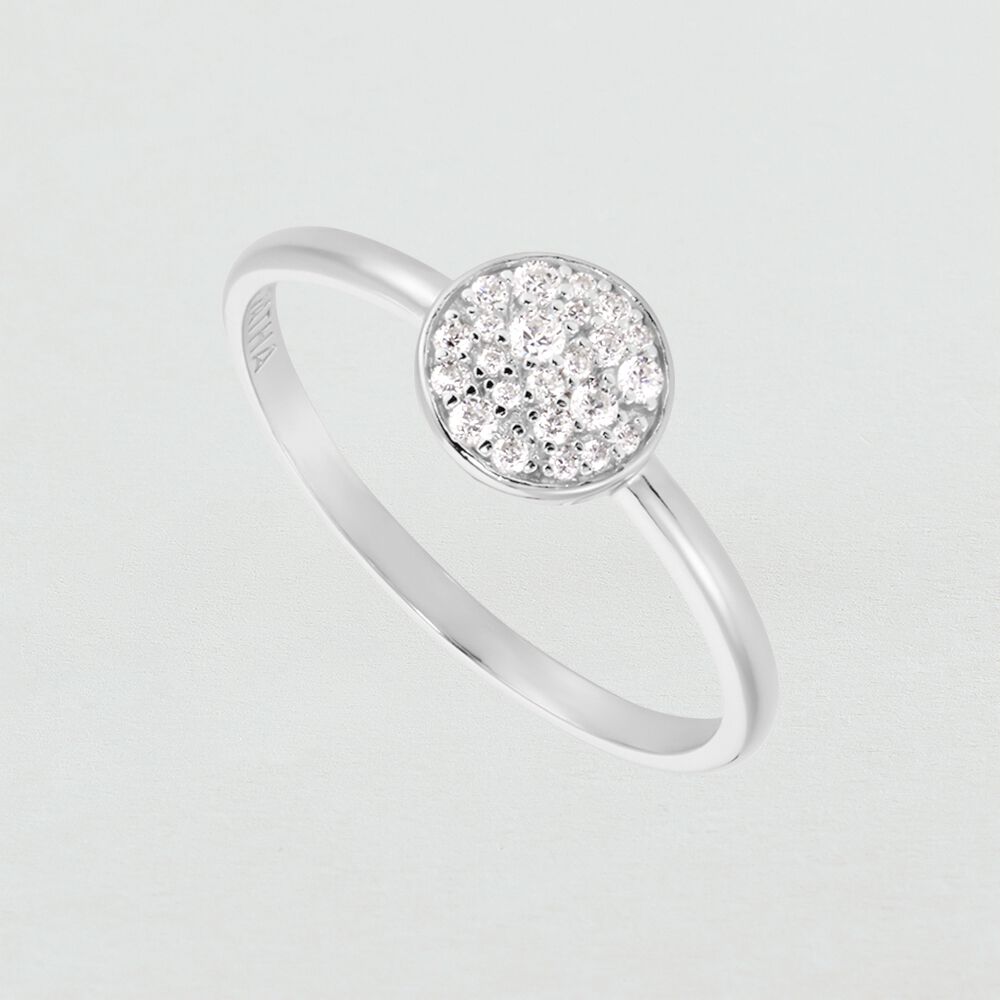 Bague fine SCINTILL - Cristal / Argent&eacute; - Bagues fines  | Agatha