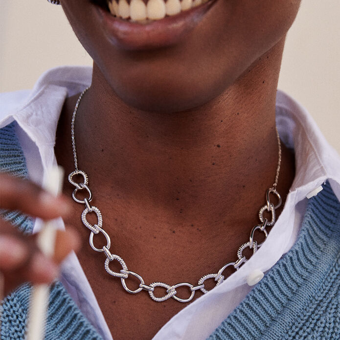 Collier ras du cou HARMONIE - Argenté - Colliers  | Agatha