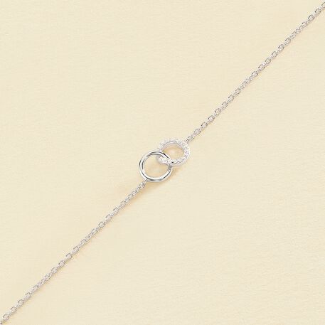 Bracelet souple RONDOU - Cristal / Argenté - Bracelets  | Agatha