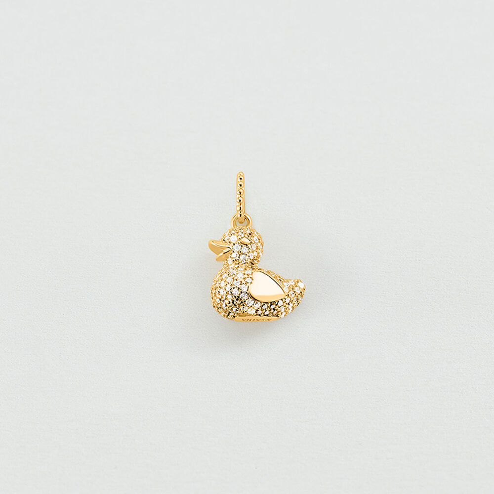 Pendentif MAMA PATA PAV&Eacute; - Cristal / Dor&eacute; - Bijoux &agrave; composer  | Agatha