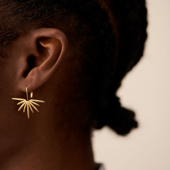 Boucles d'oreilles pendantes RADIEUX - Doré - Boucles d'oreilles  | Agatha