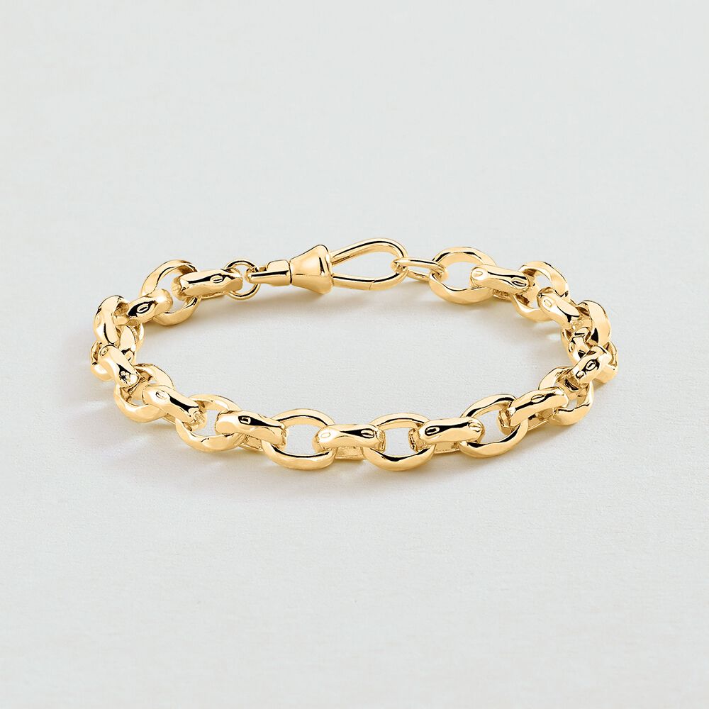 Bracelet souple MAILLE MARTEL&Eacute;E - Dor&eacute; - Bracelets fantaisie  | Agatha