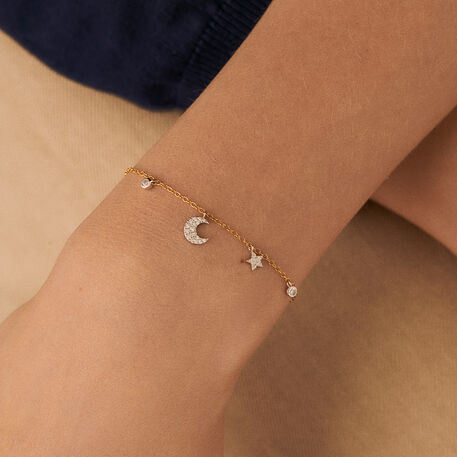 Bracelet souple SARA - Argenté / Doré - Bracelets  | Agatha