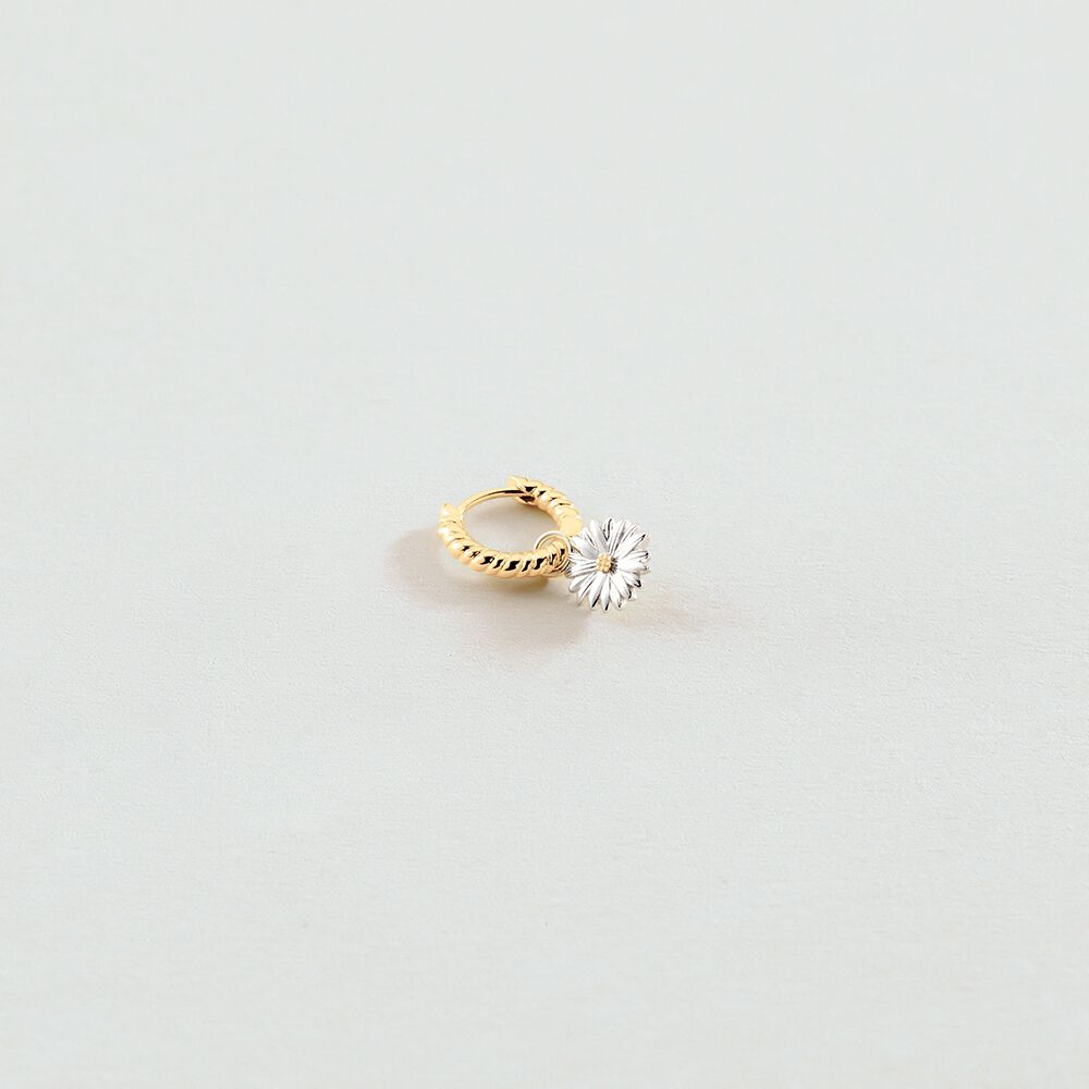 Piercing créole DAISY - Argenté / Doré - Piercings  | Agatha