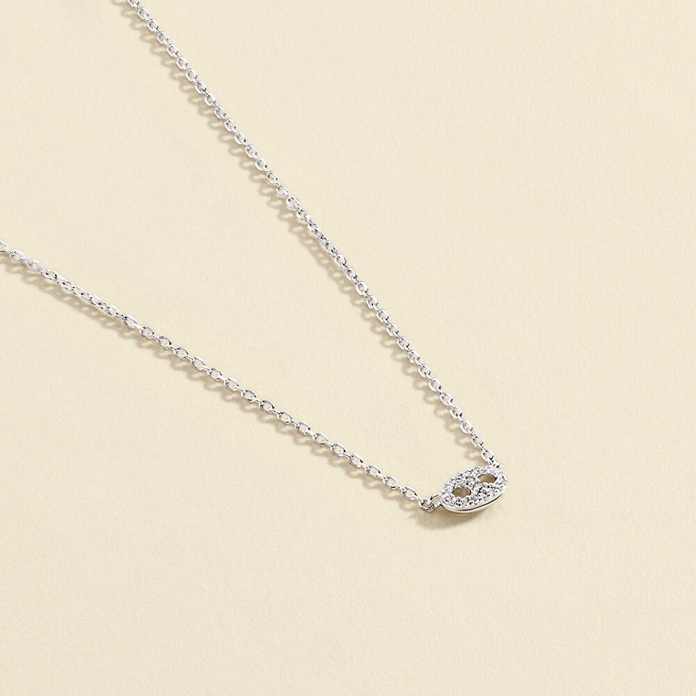 Collier ras du cou ETREINTE - Cristal / Argenté - Colliers  | Agatha