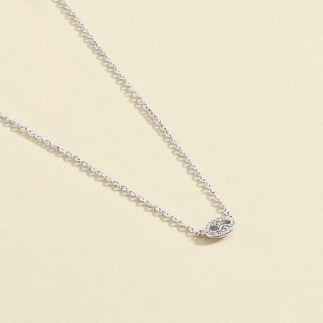 Collier ras du cou ETREINTE - Cristal / Argenté - Colliers  | Agatha