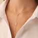 Collier mi-long PIRAMIDE - Cristal / Doré - Colliers  | Agatha