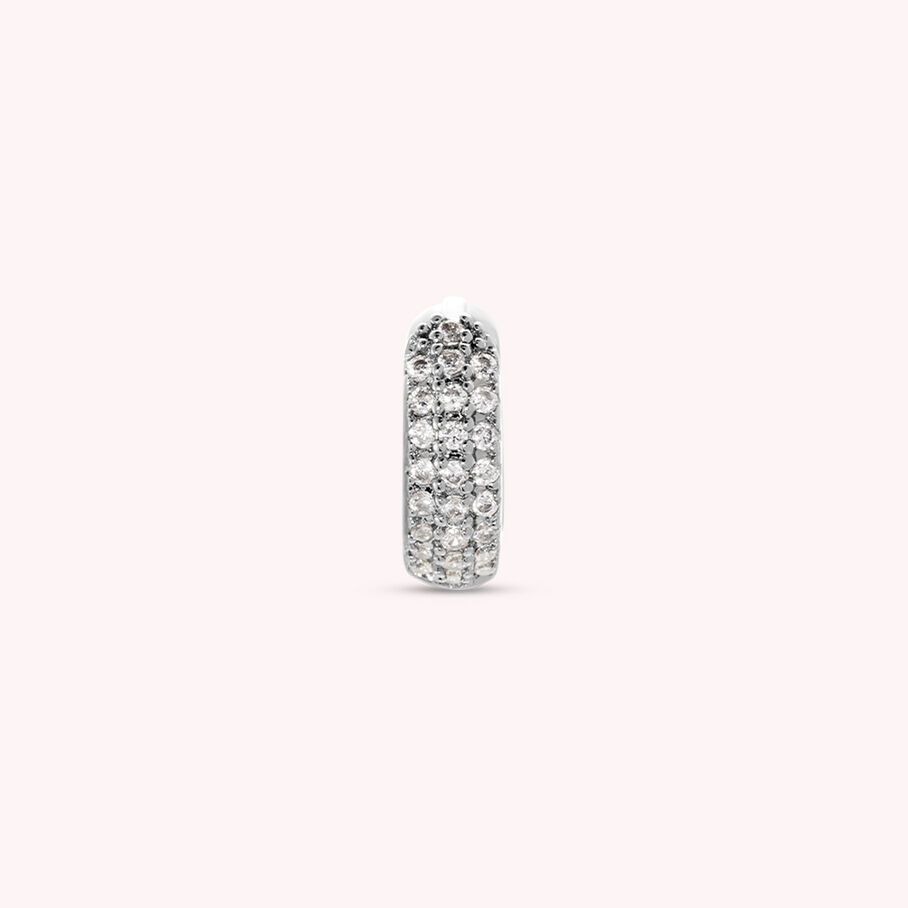 Piercing créole TRIO - Cristal / Argenté - Piercings  | Agatha