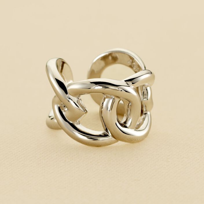 Bague ajustable ICONIQUE - Argenté - Bagues  | Agatha