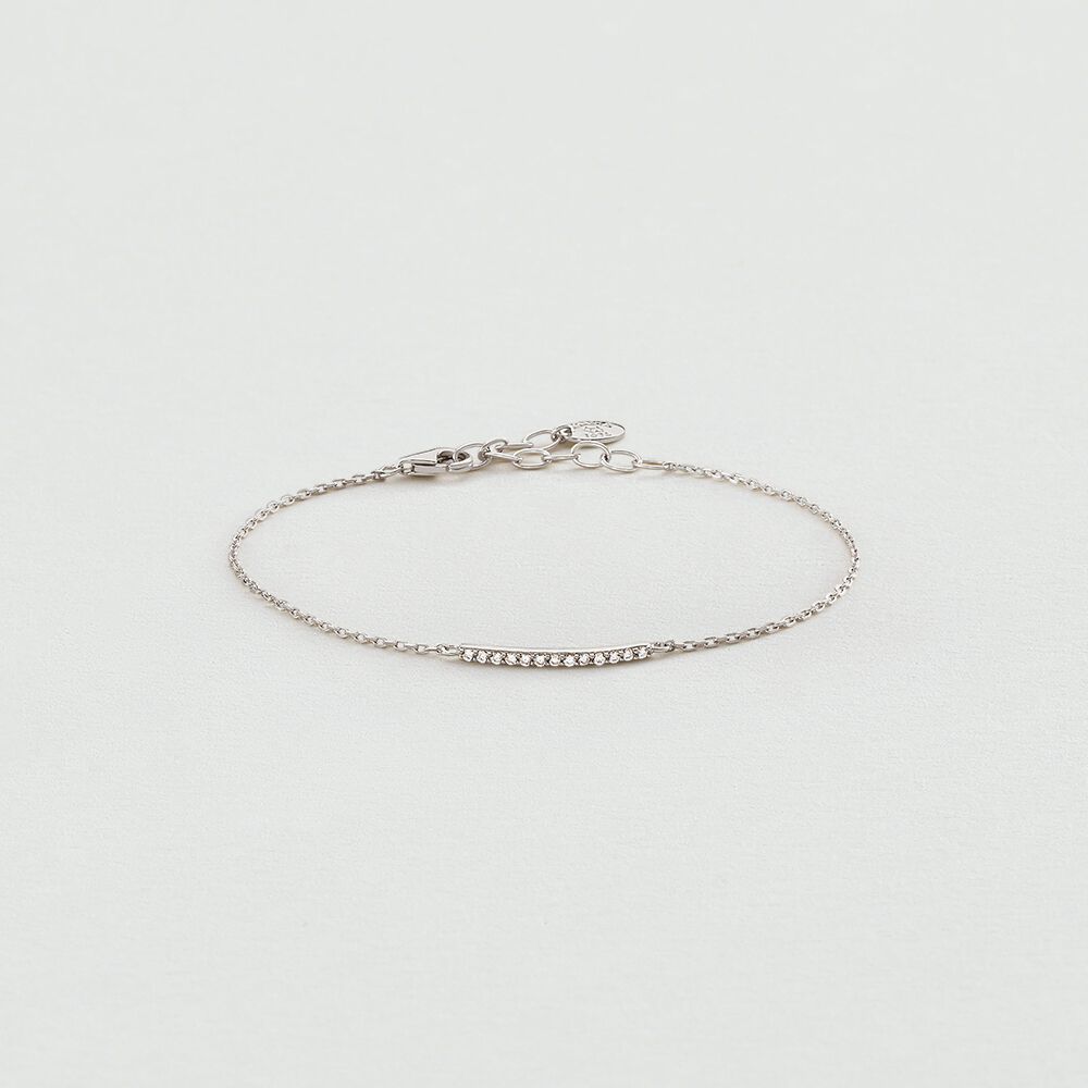 Bracelet souple BARSHINE - Cristal / Argenté - Bracelets  | Agatha