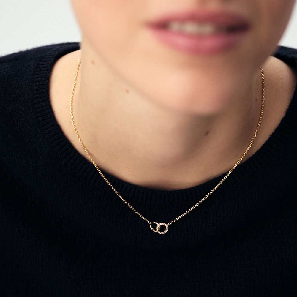 Collier ras du cou RONDOU - Cristal / Doré - Colliers fantaisie  | Agatha