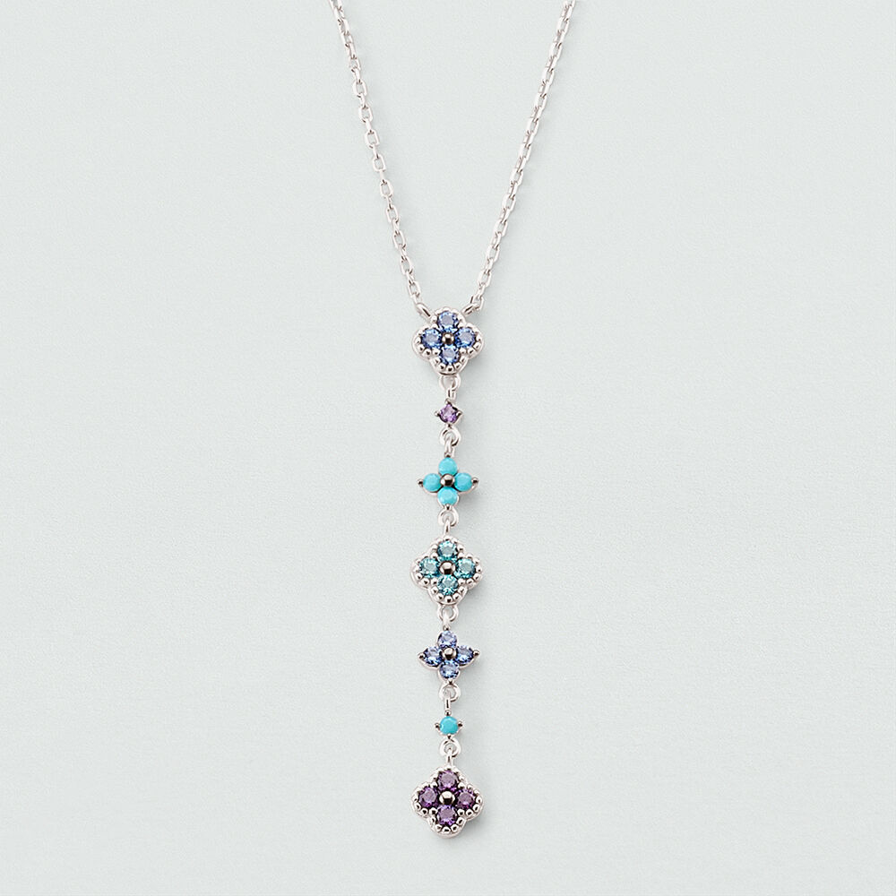 Collier ras du cou BELOVED - Multicolore / Argenté - Colliers fantaisie  | Agatha