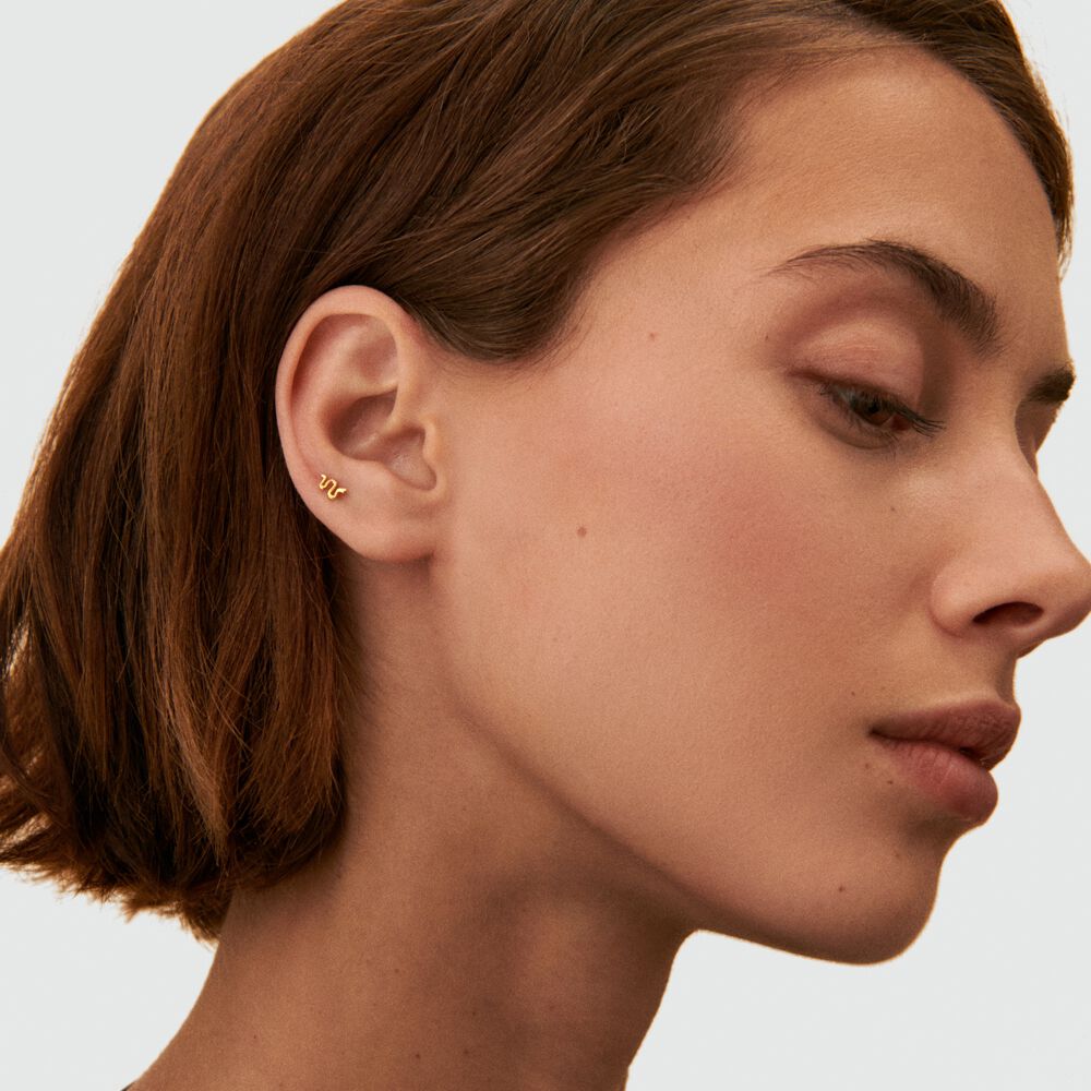 Piercing puce VIPER - Doré - Bijoux sans pierre  | Agatha