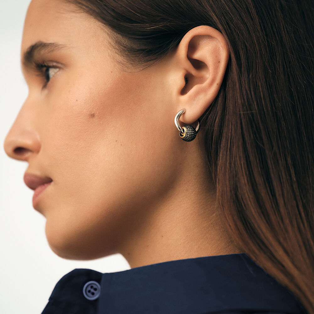 Créoles CRÉOLES ONDULÉES - Argenté - Boucles d'oreilles fantaisies  | Agatha