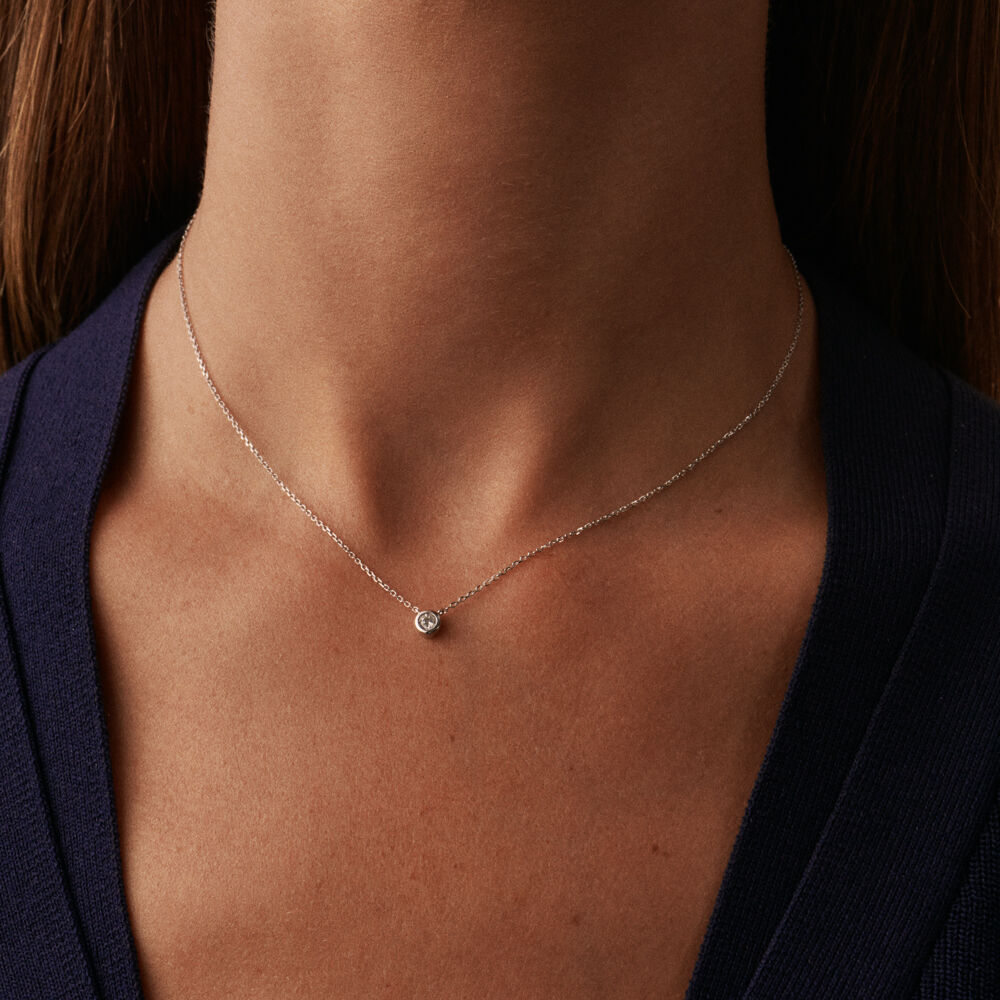 Collier ras du cou BRILLANT - Cristal / Argenté - Colliers fantaisie  | Agatha