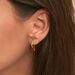 Créoles BEGUIN - Rouge / Doré - Boucles d'oreilles  | Agatha