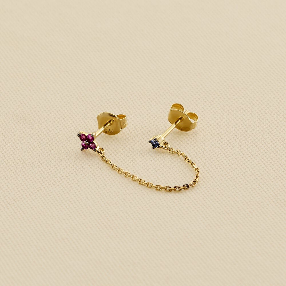 Piercing puce MIX& MATCH - Rose / Doré - Piercings  | Agatha