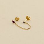 Piercing puce MIX& MATCH - Rose / Doré - Piercings  | Agatha