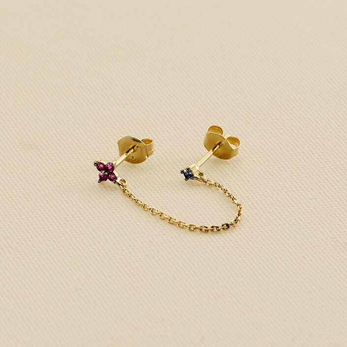 Piercing puce MIX& MATCH - Rose / Doré - Piercings  | Agatha