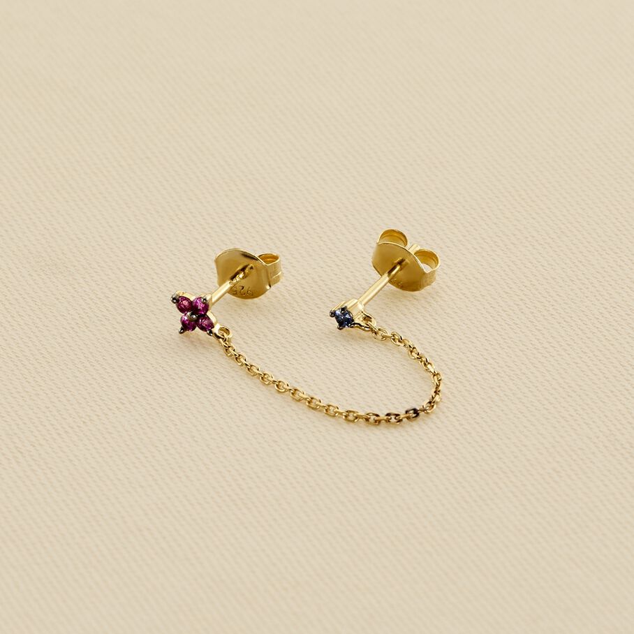 Piercing puce MIX& MATCH - Rose / Doré - Piercings  | Agatha