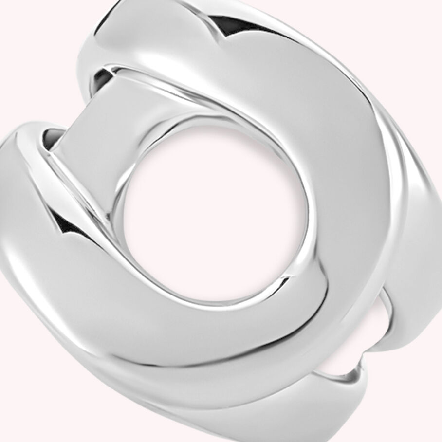 Bague large CURVE - Argenté - Bagues  | Agatha