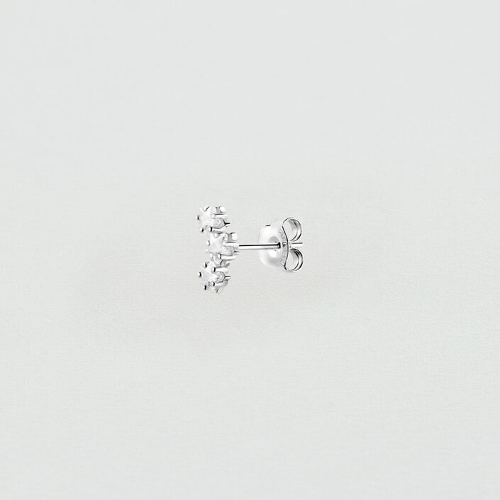 Piercing puce SHINE - Cristal / Argenté - Piercings  | Agatha