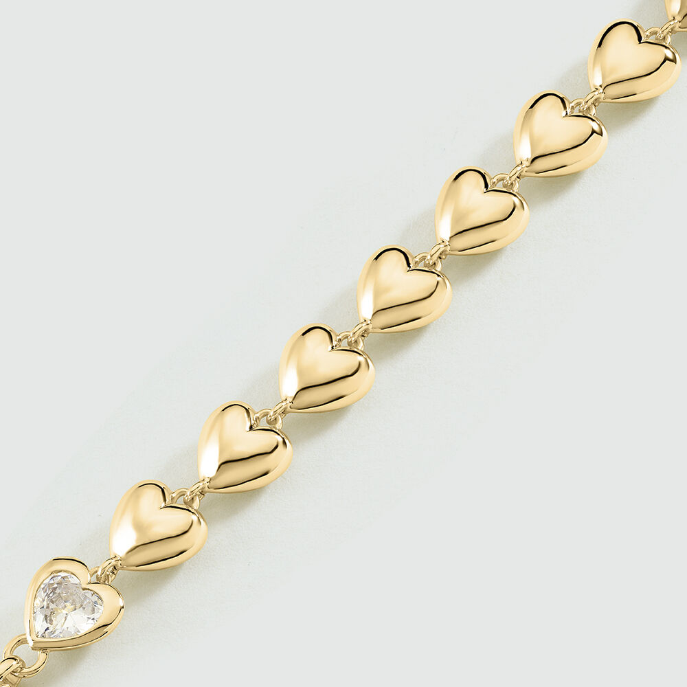 Bracelet souple DESIREE - Cristal / Doré - Bracelets fantaisie  | Agatha
