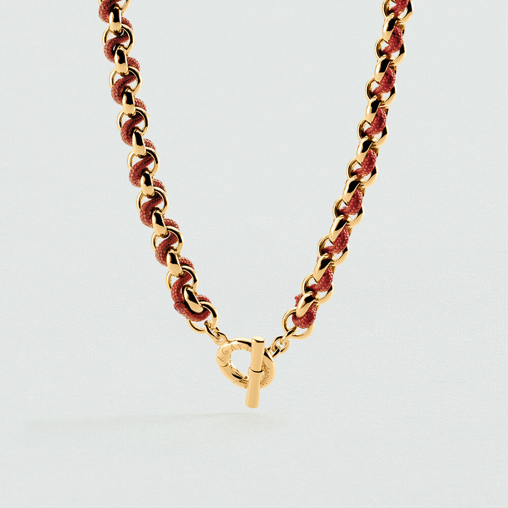 Collier ras du cou GAMBETTA - Terracotta / Dor&eacute; - Colliers ras du cou  | Agatha