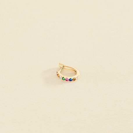 Piercing créole COLORFUL - Multicolore / Doré - Piercings  | Agatha