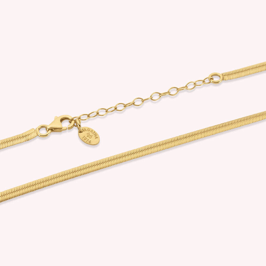 Collier ras du cou EFFLEURE - Doré - Colliers  | Agatha
