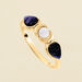 Bague fine CREPUSCULE - Bleu / Doré - Bagues  | Agatha