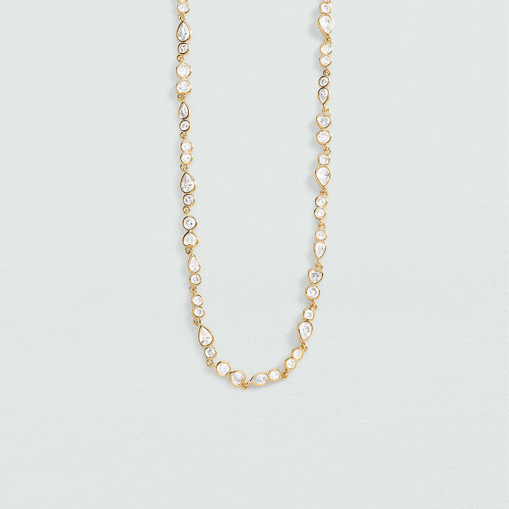 Collier ras du cou CANDY - Cristal / Dor&eacute; - Colliers ras du cou  | Agatha