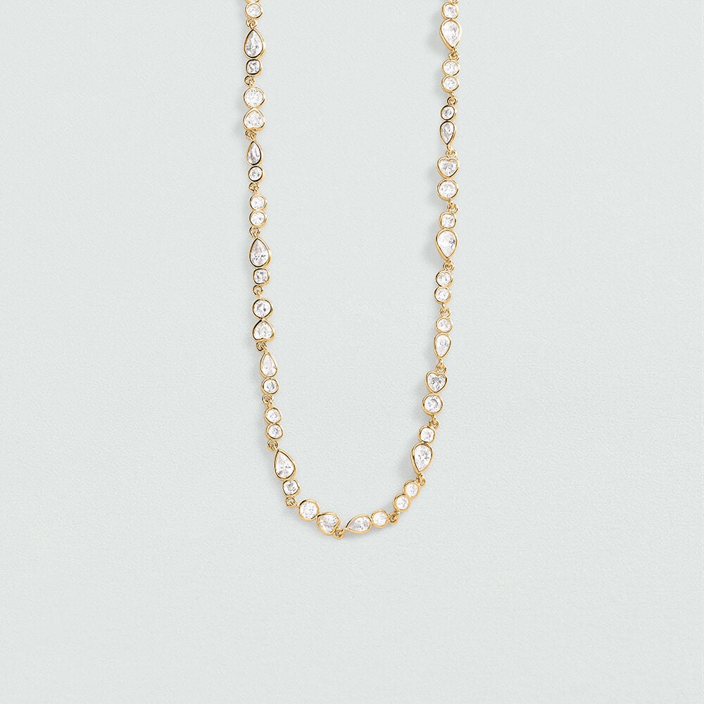 Collier ras du cou CANDY - Cristal / Doré - Colliers ras du cou  | Agatha