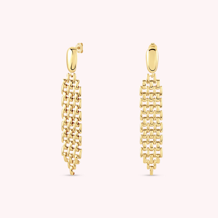 Boucles d'oreilles pendantes MINUIT - Doré - Boucles d'oreilles  | Agatha