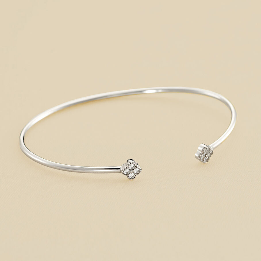 Jonc BELOVED - Cristal / Argenté - Bracelets  | Agatha