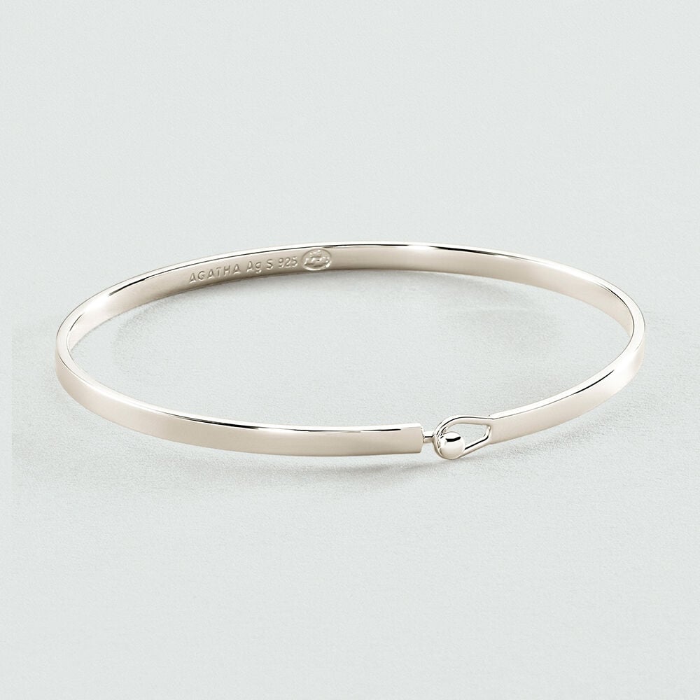 Jonc BANGLE - Argent&eacute; - Bracelets fantaisie  | Agatha