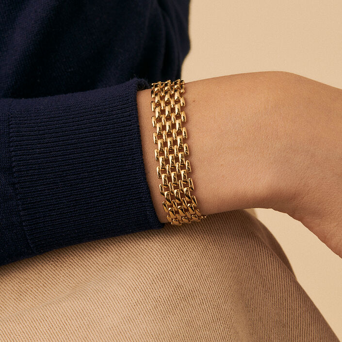Bracelet souple MINUIT - Doré - Bracelets  | Agatha